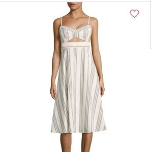 NWT! BCBG Karoline striped midi dress